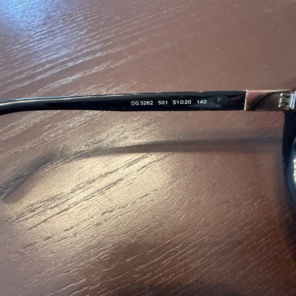 NEW Dolce & Gabbana DG3262F 501 Womens Black Cat Eye Eyeglasses Frames 51/20 140